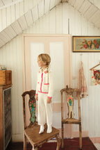 Gebreide broek Salia - Katoen & kasjmier - Cream - Louise Misha - productfoto