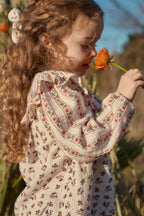 Blouse Ilaria - Biologisch katoen - Cream Pink Sorrel & Cream Flower Beds - Louise Misha - productfoto - afbeelding 3