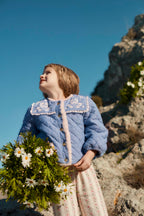 Joggingbroek Ysalia - Biologisch katoen - Cream Flower Beds - Louise Misha - productfoto - afbeelding 3