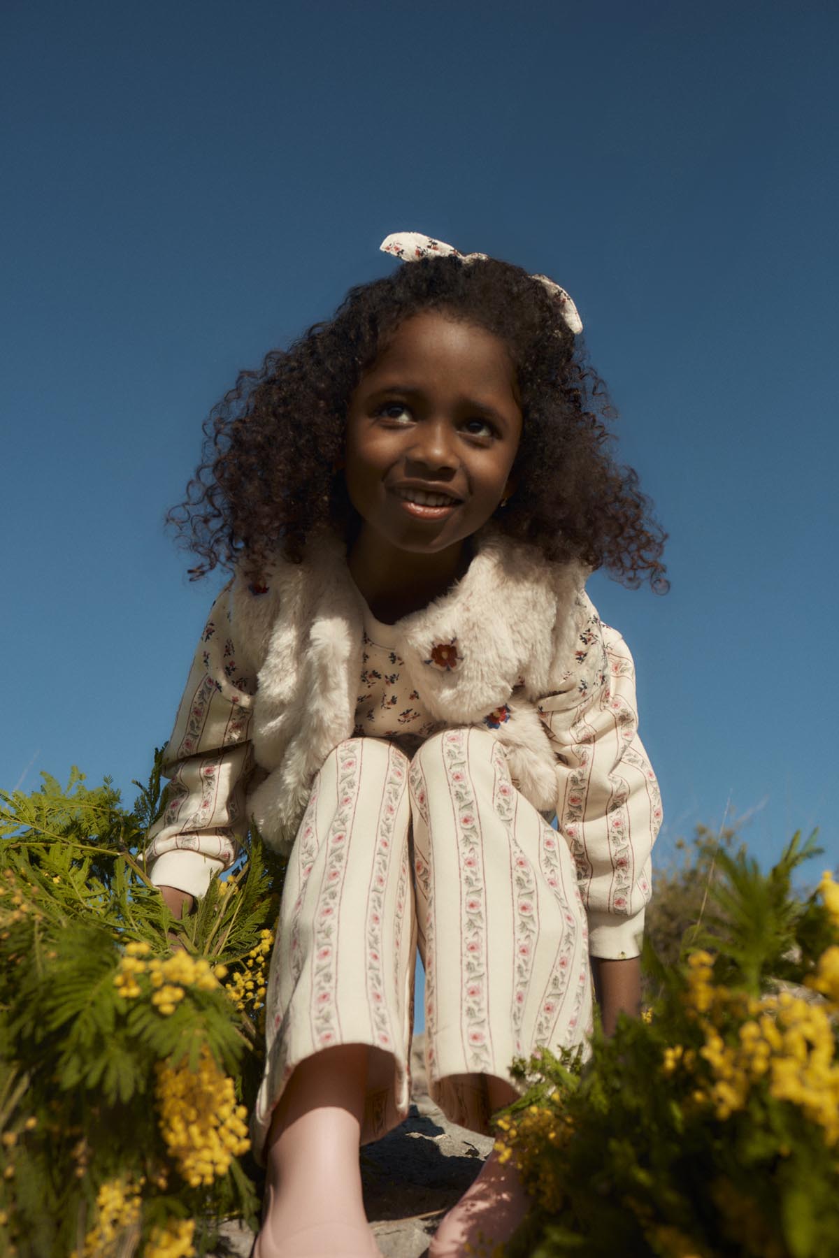 Blouse Ilaria - Biologisch katoen - Cream Pink Sorrel & Cream Flower Beds - Louise Misha - productfoto - afbeelding 6