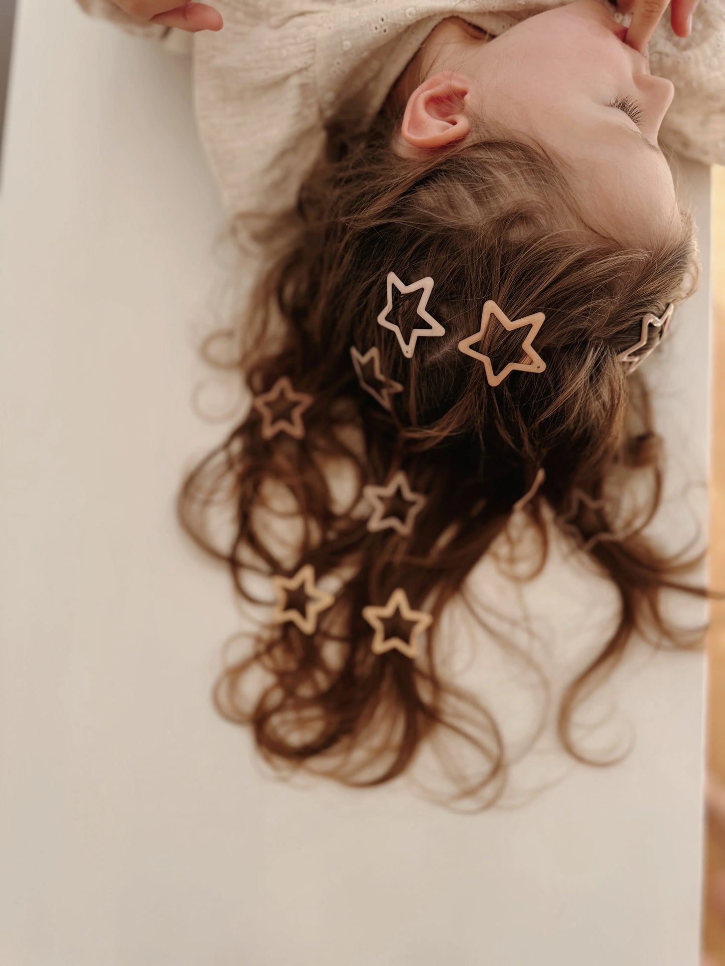 Glitter Hair Clips Set - Stars - 10 Pieces - Mrs Ertha