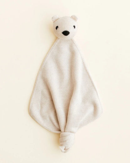 Schnuffeltuch Teddy Tokki - Merinowolle - HVID
