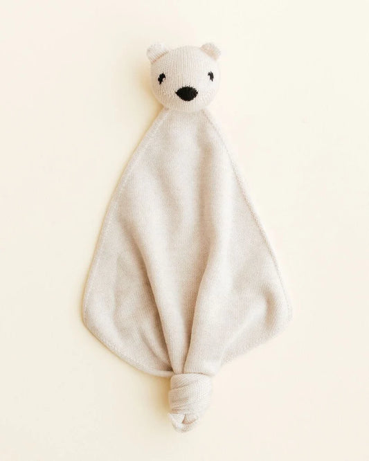 Schnuffeltuch Teddy Tokki - Merinowolle - HVID