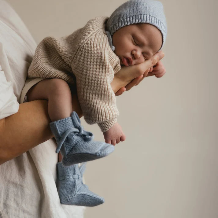 Booties - Baby Slofjes - Merinowol - HVID - productfoto - afbeelding 19