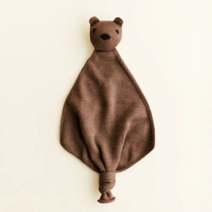 Schnuffeltuch Teddy Tokki - Merinowolle - HVID