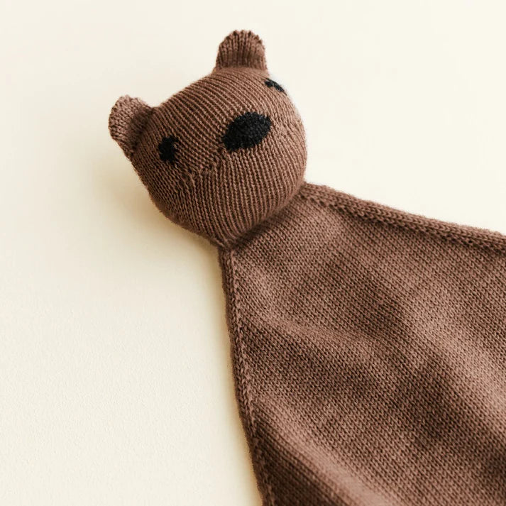 Schnuffeltuch Teddy Tokki - Merinowolle - HVID
