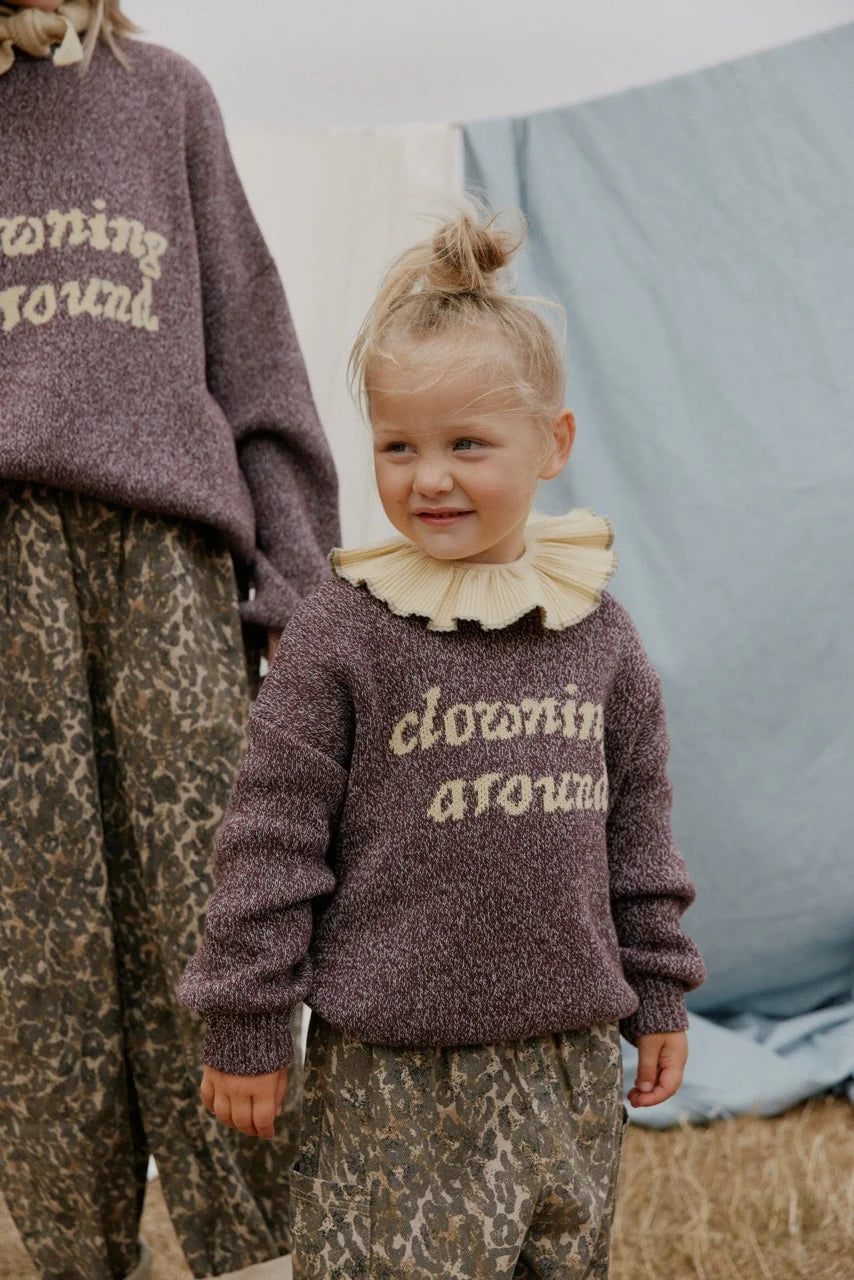 Lori Clowning Around – Knitted Sweater – 100% Organic Cotton – Claude & Co