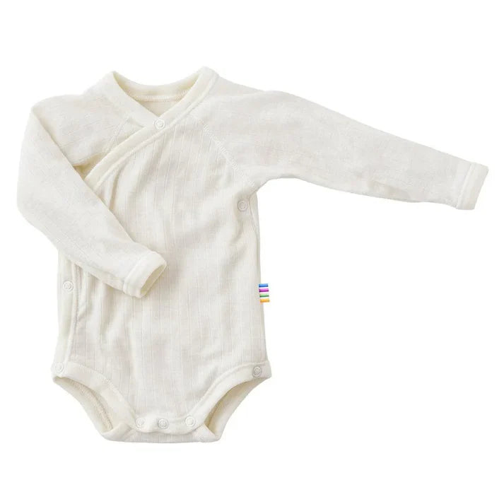 Overslag romper - 100% merino wol - Joha - voorkant
