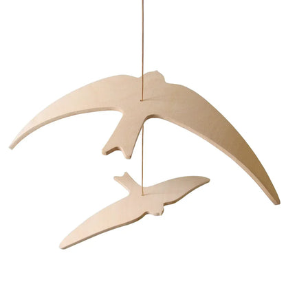 KANO Birds Mobile - Wooden Swallow Mobile - Charlie Crane