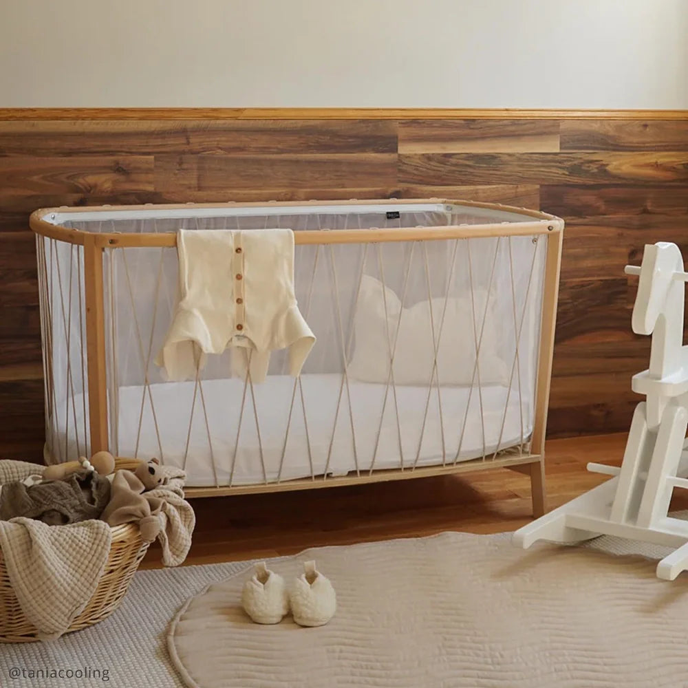 KIMI Evolving Baby Bed - Houten meegroei bed zonder spijlen 60x120 cm - Van 6 maanden tot 5 jaar - Charlie Crane