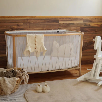 KIMI Evolving Baby Bed - Houten meegroei bed zonder spijlen 60x120 cm - Van 6 maanden tot 5 jaar - Charlie Crane