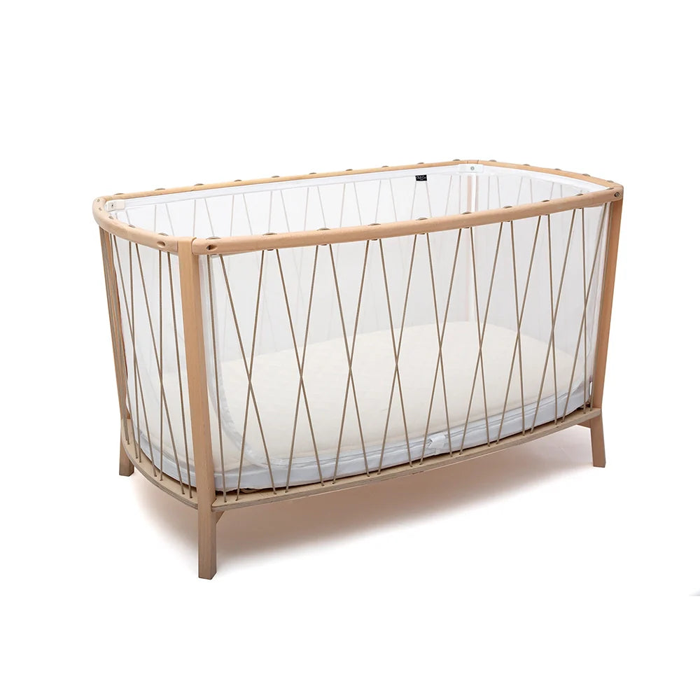 KIMI Evolving Baby Bed - Houten meegroei bed zonder spijlen 60x120 cm - Van 6 maanden tot 5 jaar - Charlie Crane