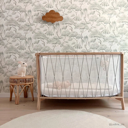 KIMI Evolving Baby Bed - Houten meegroei bed zonder spijlen 60x120 cm - Van 6 maanden tot 5 jaar - Charlie Crane
