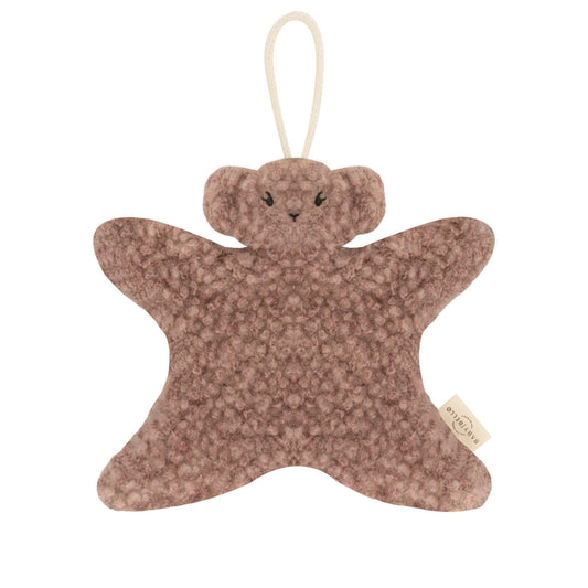 Schnullertuch - Merinowolle - Earthy Cocoa – Soft Ivory/Beige - Baby Bello