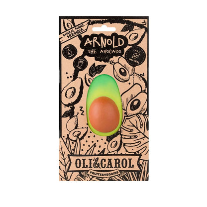 Bijtring & badspeeltje Arnold the Avocado - Natuurrubber - Oli&Carol