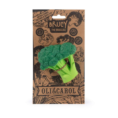 Bijtring & badspeeltje Brucy the Broccoli - Natuurrubber - Oli&Carol