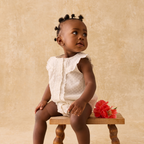 Romper Jada - Katoenmix - Off White/Wit - Louise Misha kind 