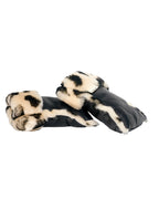 Moufles pour poussette en peau de mouton mérinos - Noir + Toast - BINIBAMBA