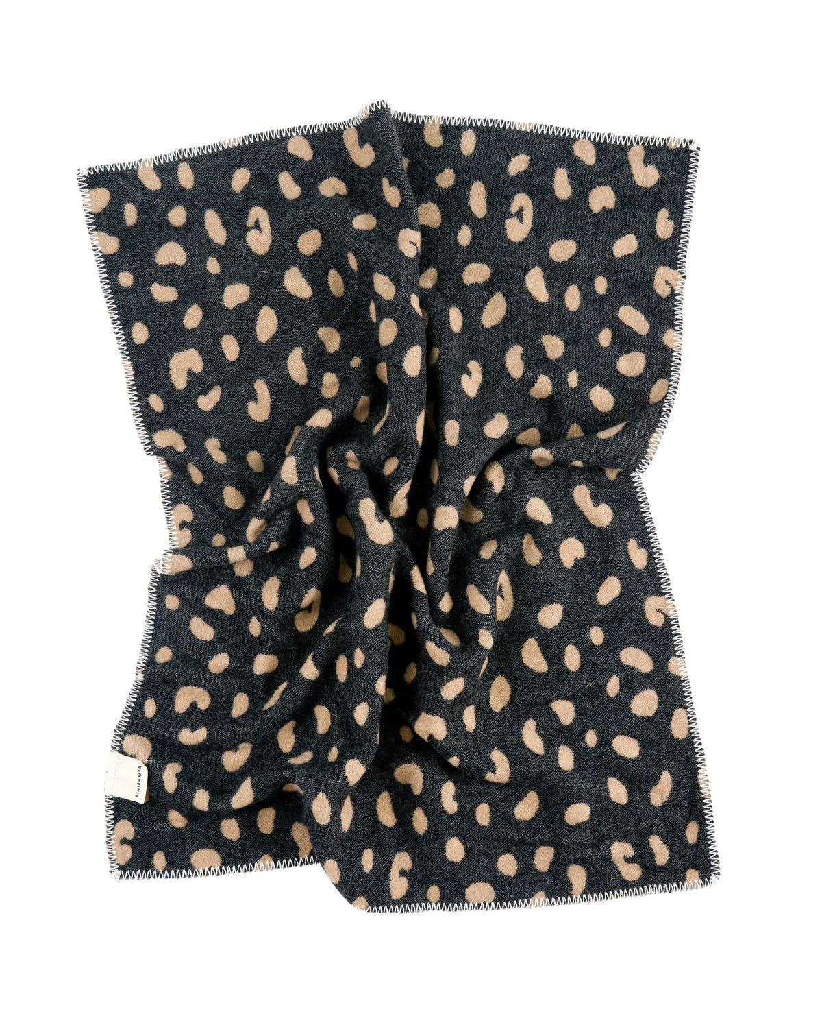 Leopard Merino Biniblanket – Bassinet Blanket - 100% Merino Wool - 75×100 cm – BINIBAMBA