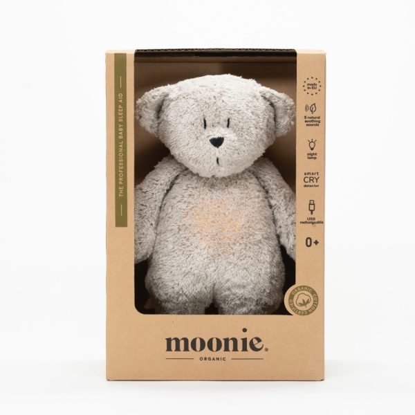 Knuffelbeer met hartslag & white noise - The Humming Bear 2.0 - Biologisch GOTS katoen - Moonie - verpakking - afbeelding 4