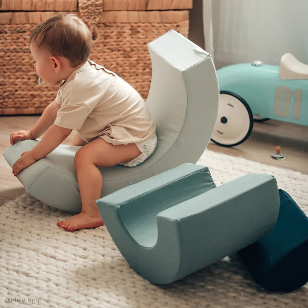MILO foam speelset regenboog - montessori speelgoed van biologisch katoen - Charlie Crane - productfoto - afbeelding 7