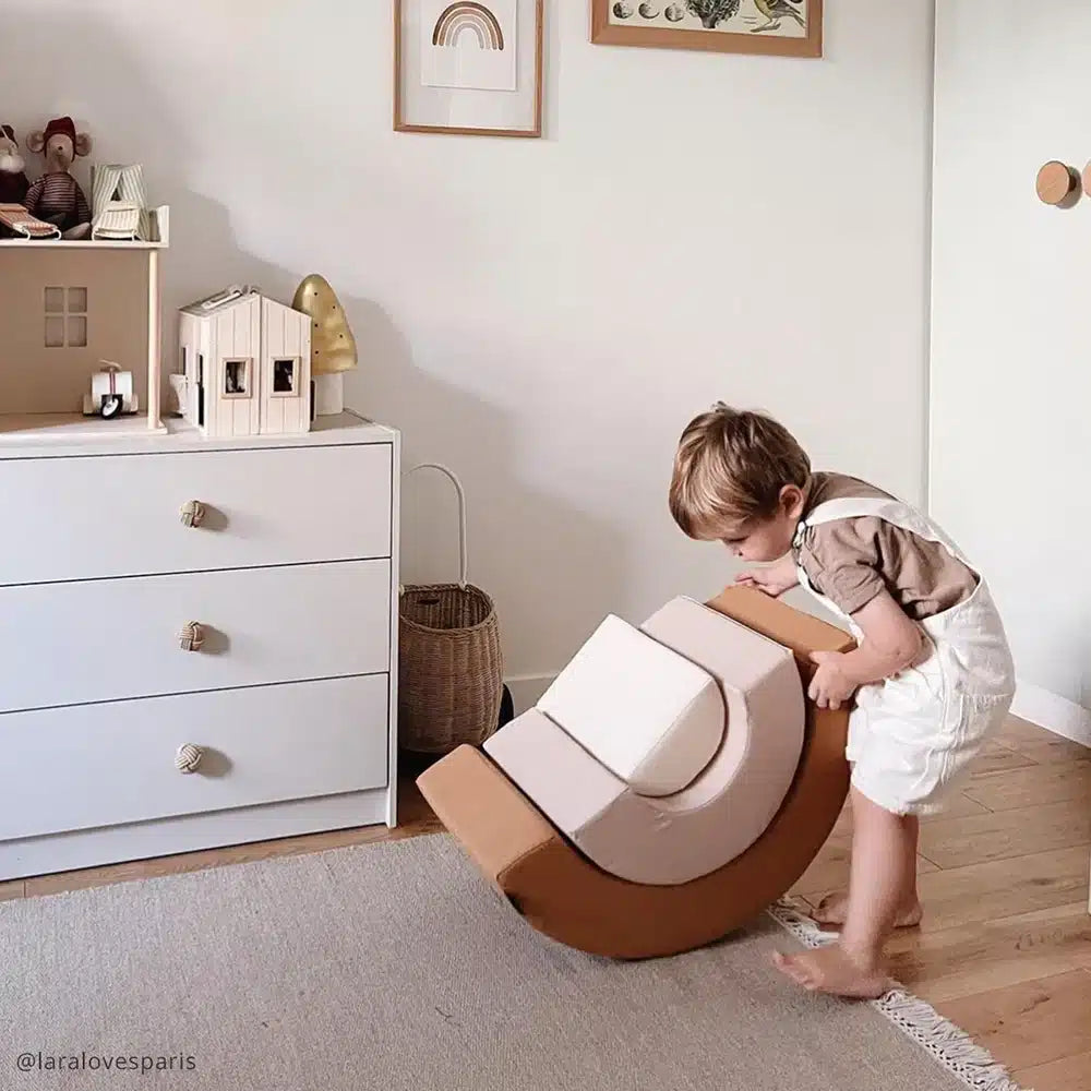 MILO foam speelset regenboog - montessori speelgoed van biologisch katoen - Charlie Crane - productfoto - afbeelding 5