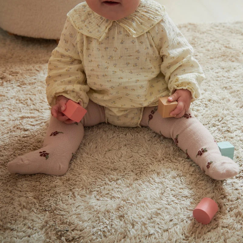 Bella Tights – Rose Dust – Wool Kids' Tights – Merino Wool – MP Denmark