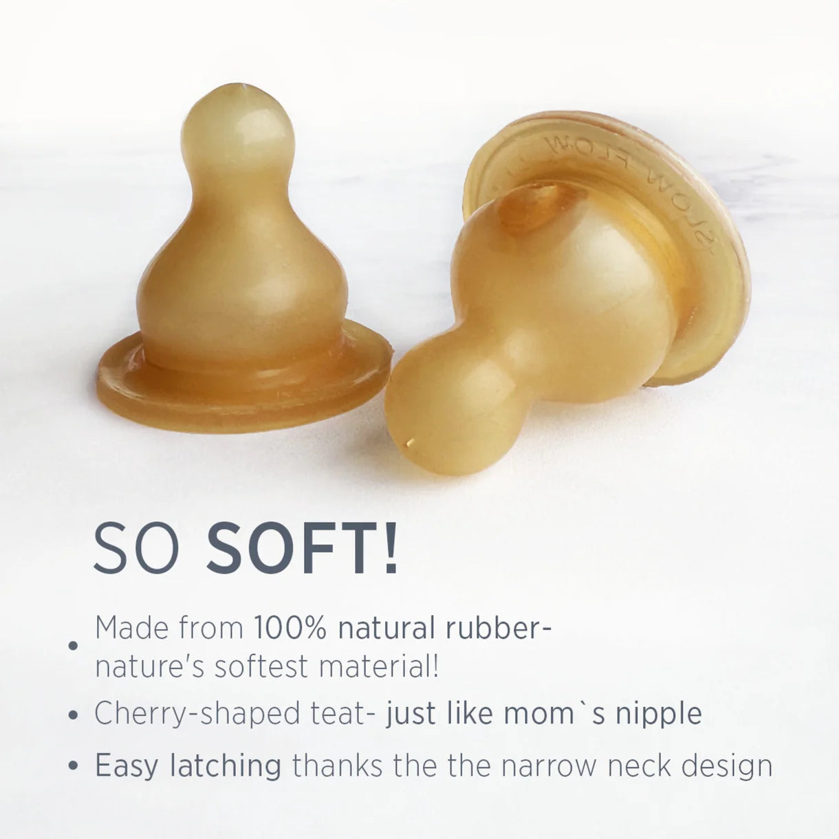 Glazen babyfles - Natuurrubber - Standard Neck Baby Bottle - 120ML - Hevea - productfoto - afbeelding 4