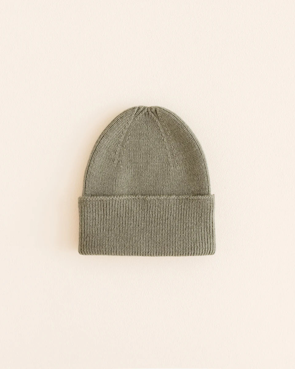 Gebreid mutsje - Fonzie newborn - Merino wol - HVID - productfoto - afbeelding 7