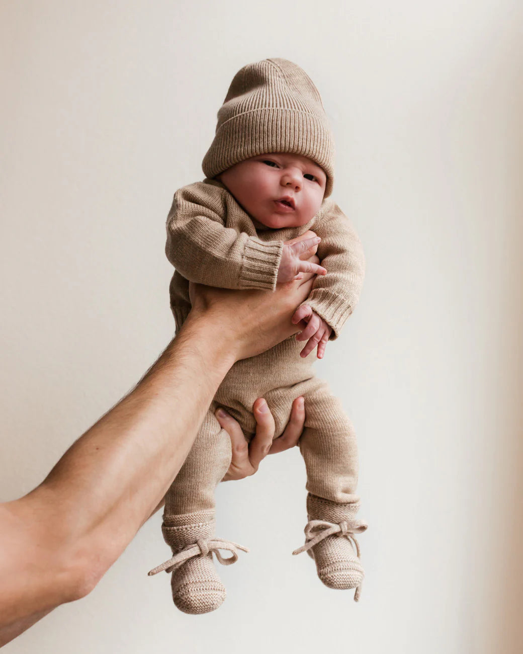 Gebreid broekje Guido - Merino wol - HVID - productfoto - afbeelding 11