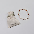 Pearly Caramel Bracelet – Women's Bracelet with Freshwater Pearls and Caramel Amber – Nirrimis