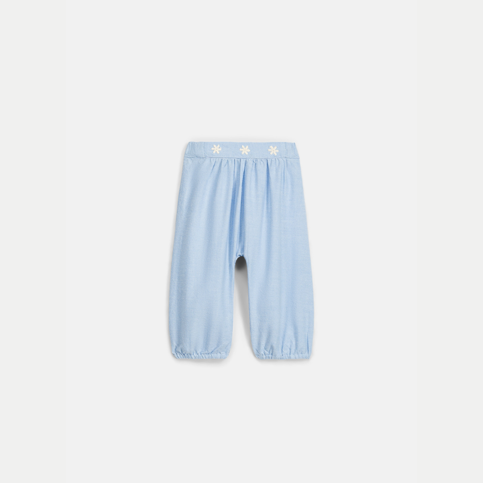 Broekje - Pants Floreli - Biologisch katoen - Oxford Blue/Blauw - Louise Misha - productfoto - afbeelding 2