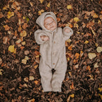 Buitenpak/jumpsuit - Biologische Wol fleece - Engel Natur baby sand