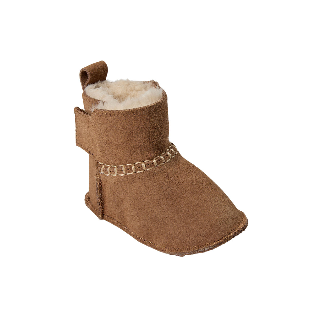 Babyfäustlinge ReneeKB - Wildleder & Wolle gefüttert - Tan & Dark Brown - Sofie Schnoor