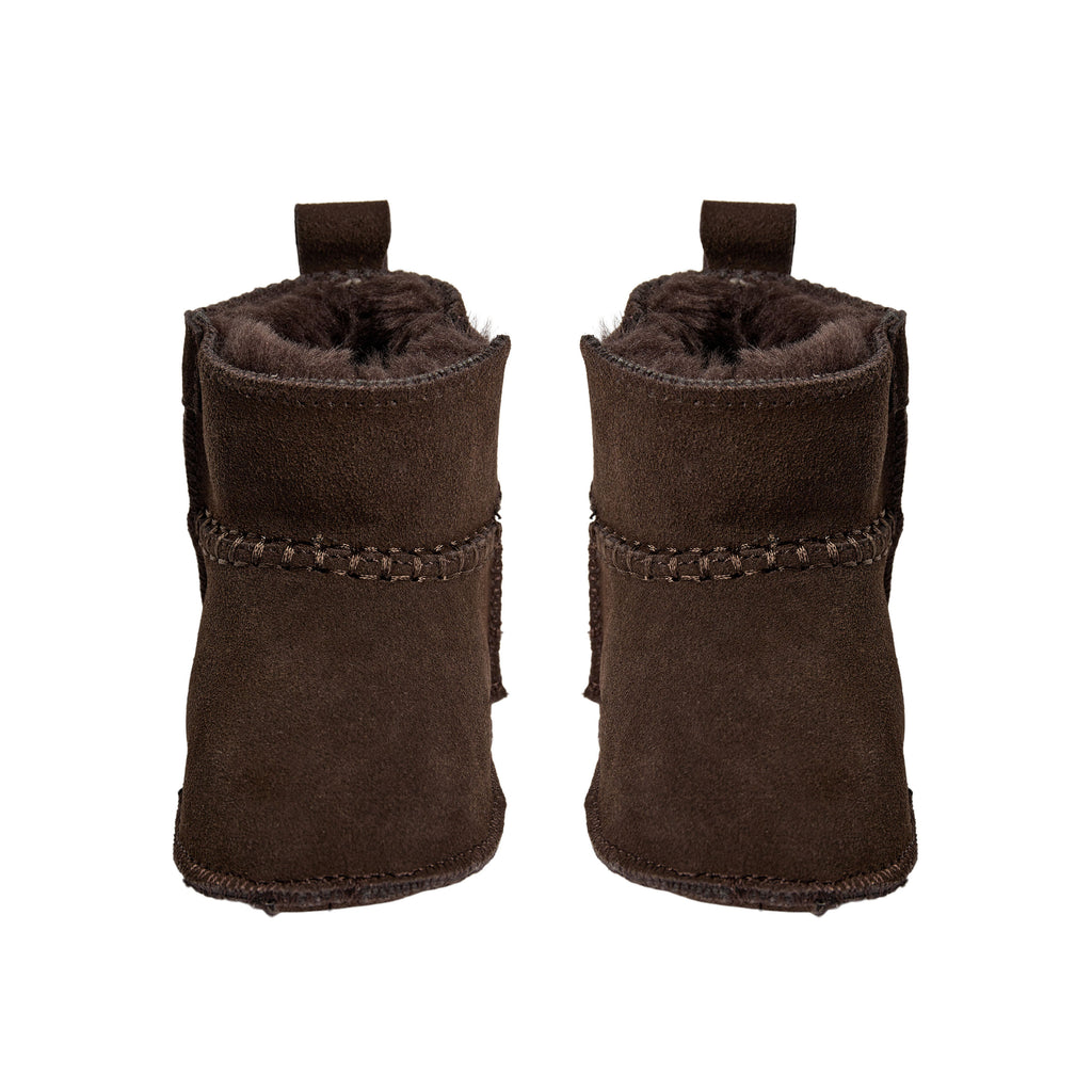 Babyfäustlinge ReneeKB - Wildleder & Wolle gefüttert - Tan & Dark Brown - Sofie Schnoor