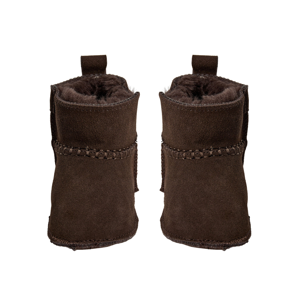 Babyfäustlinge ReneeKB - Wildleder & Wolle gefüttert - Tan & Dark Brown - Sofie Schnoor