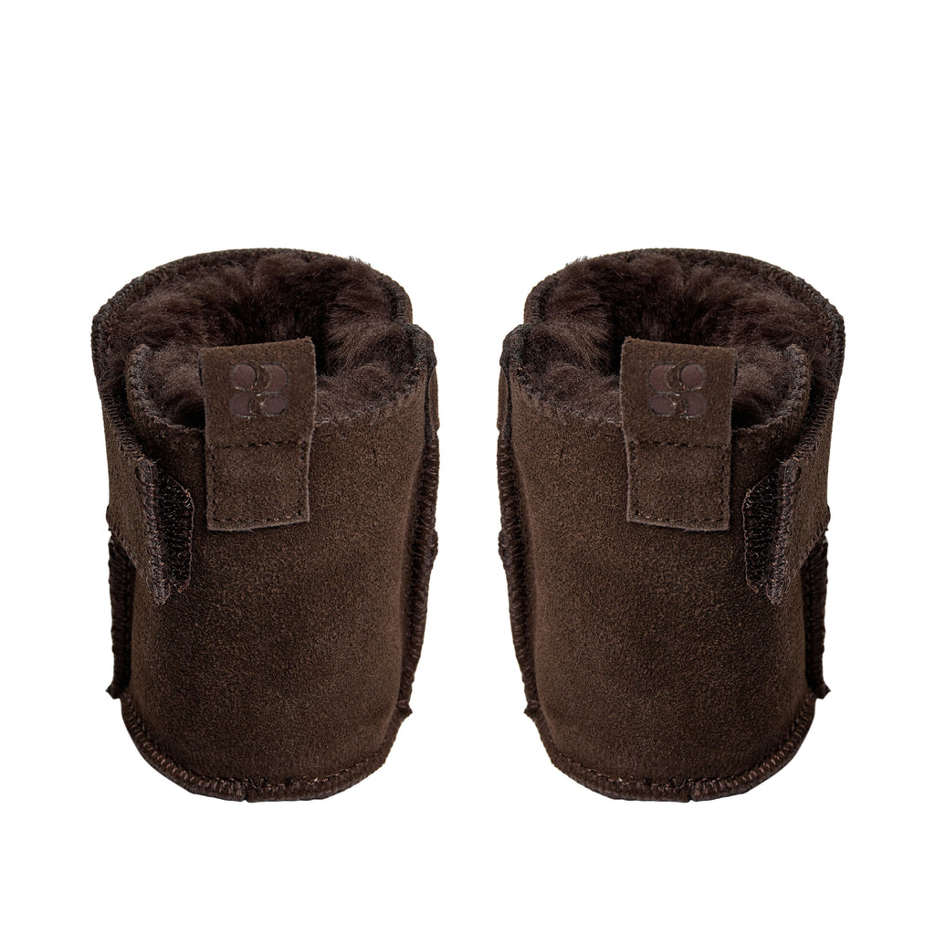 Babyfäustlinge ReneeKB - Wildleder & Wolle gefüttert - Tan & Dark Brown - Sofie Schnoor