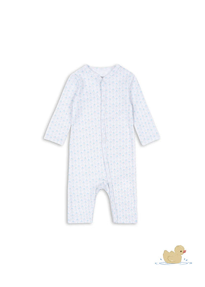 Fio Onesie - Barca - Boxpakje/Pyjama - Biologisch Katoen - Zeilbootjes - Konges Sløjd - voorkant