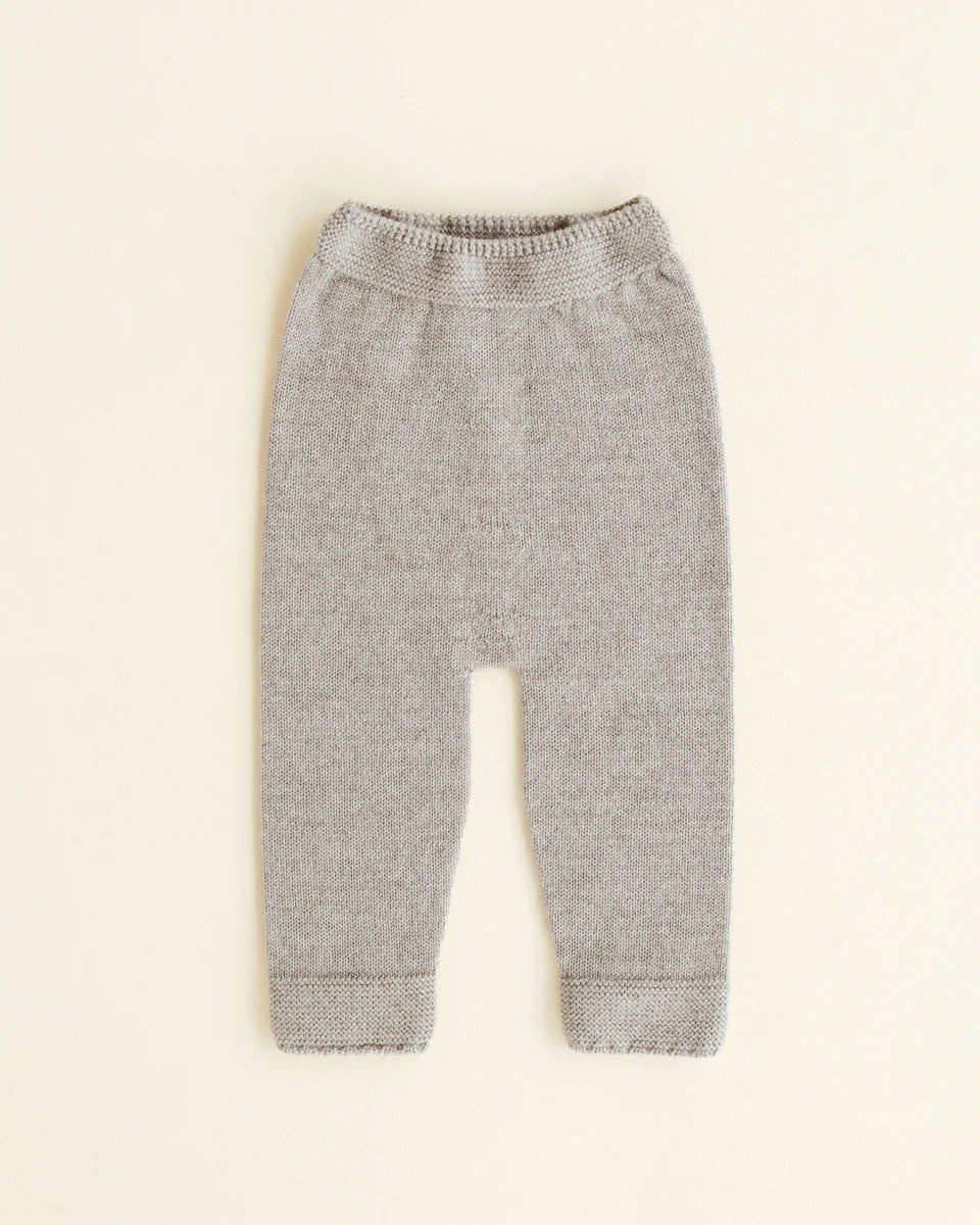 Gebreid broekje Guido - Merino wol - HVID - productfoto - afbeelding 5