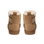 Chaussures enfant doublées en laine ValeKB - Daim - Beige et marron foncé - Sofie Schnoor