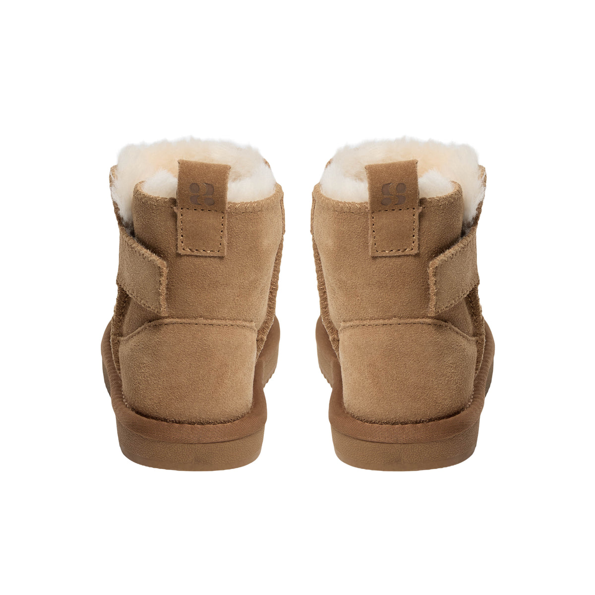 Chaussures enfant doublées en laine ValeKB - Daim - Beige et marron foncé - Sofie Schnoor