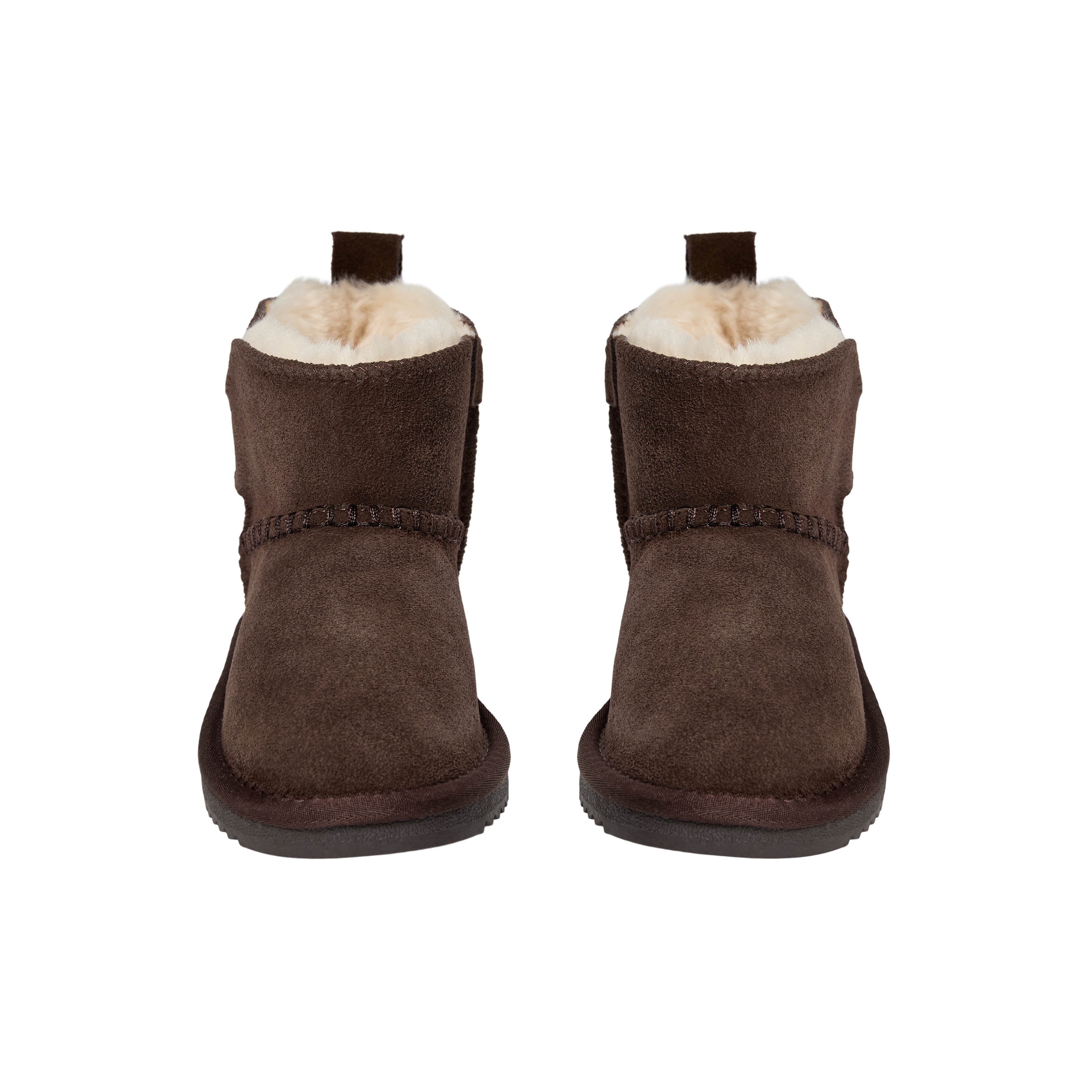Chaussures enfant doublées en laine ValeKB - Daim - Beige et marron foncé - Sofie Schnoor
