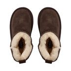 Chaussures enfant doublées en laine ValeKB - Daim - Beige et marron foncé - Sofie Schnoor