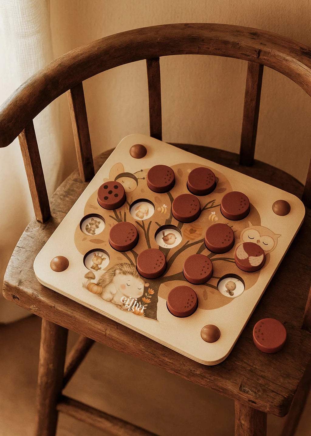 Pop & Peek - Memory spel - Houten speelgoed - Mrs Ertha - productfoto
