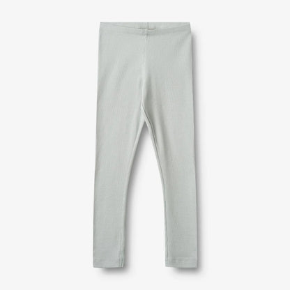 Wheat - Rib Leggings Maddy - Soft blue - Bio-Baumwolle