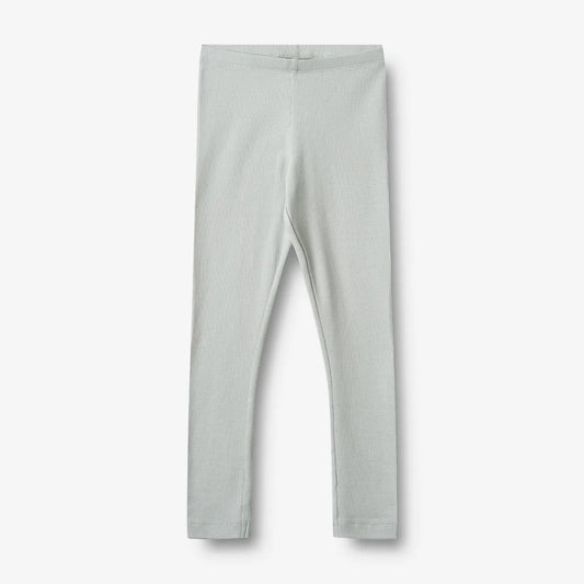 Wheat - Rib Leggings Maddy - Soft blue - Bio-Baumwolle