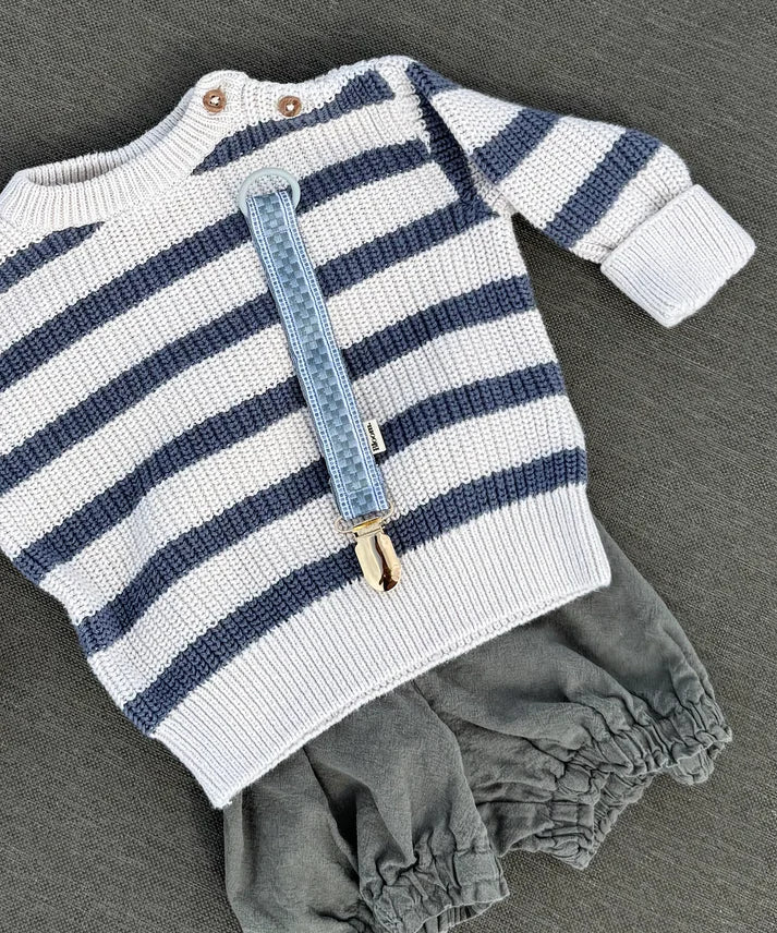 Schnullerkette Boston - Handgefertigt - Baby Bloom Clips