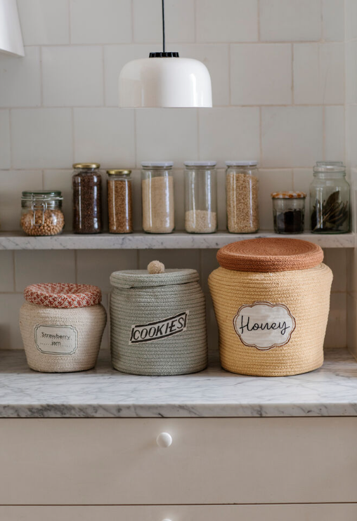 Basket Honey Pot – Opbergmand honingpot – Honey – Ø 28 × 27 cm – Lorena Canals