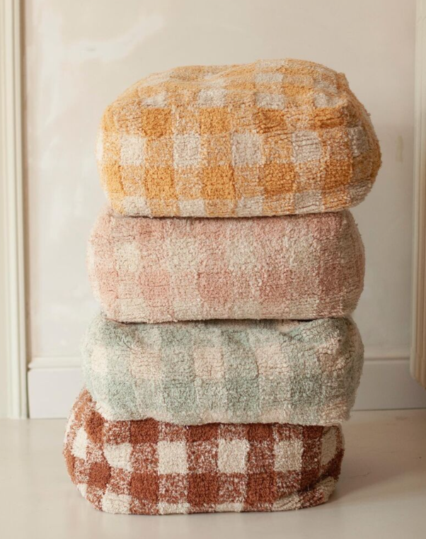 Pouf Vichy - Kinderpoef met ruitjes - Lorena Canals - productfoto - afbeelding 5
