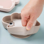 Zuignap bordje Schaap - Silicone Stick&Stay bowl - Sheepy - Sand - Done by Deer - productfoto - afbeelding 6